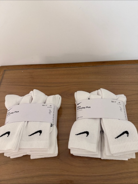 Nike Other - Nike White Crew Socks with Black Swoosh - 2 Packs